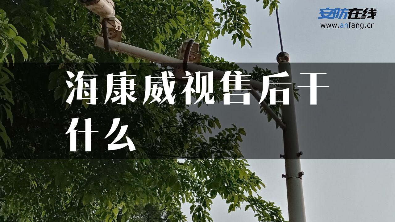 海康威视售后干什么