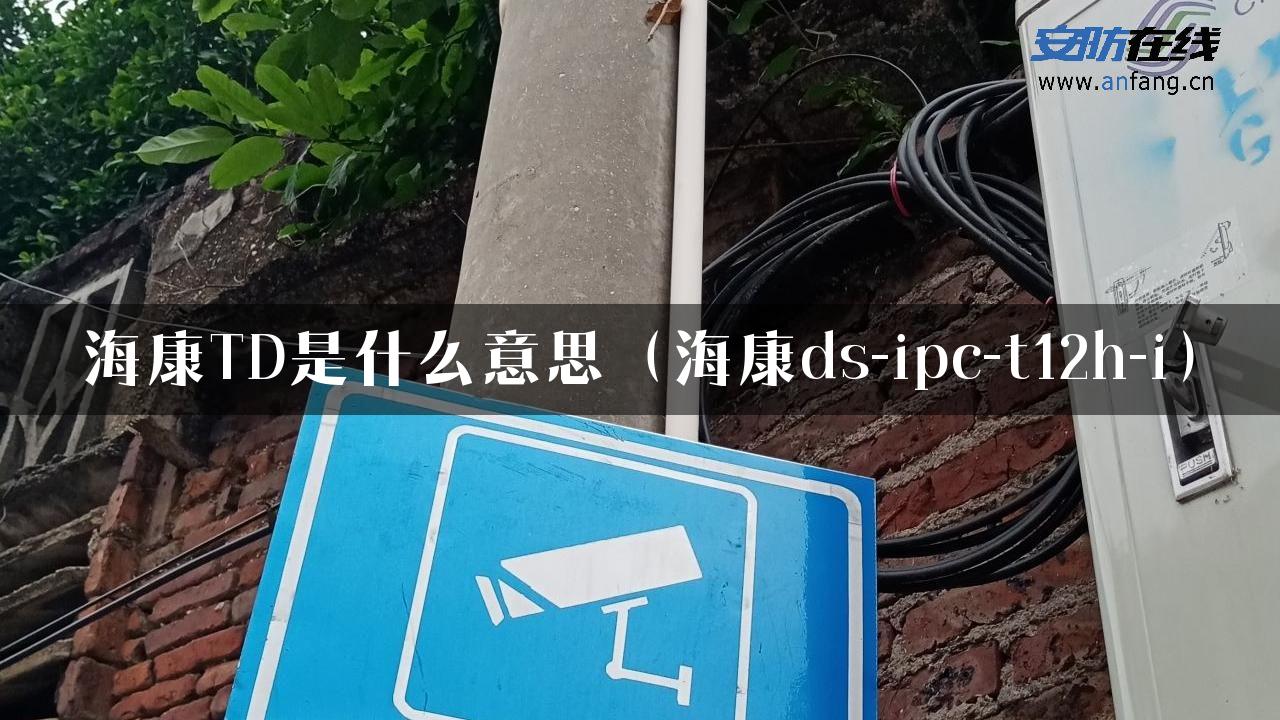 海康TD是什么意思（海康ds-ipc-t12h-i）