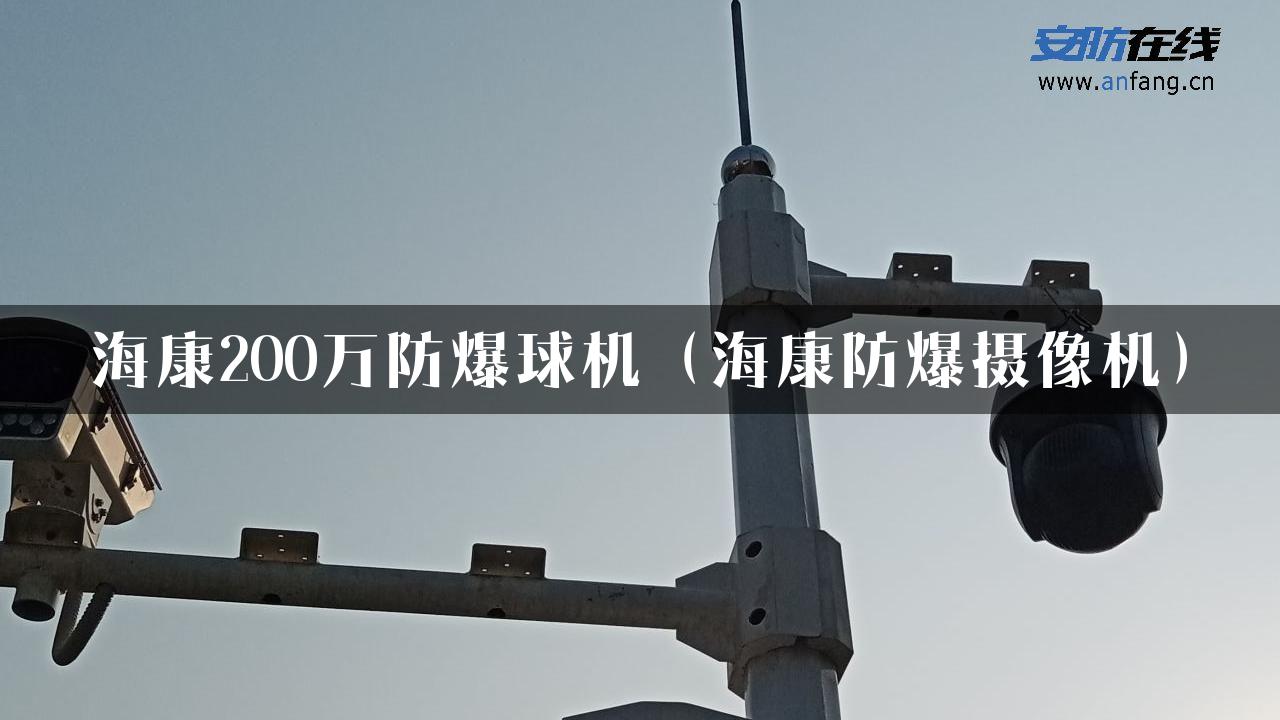 海康200万防爆球机（海康防爆摄像机）