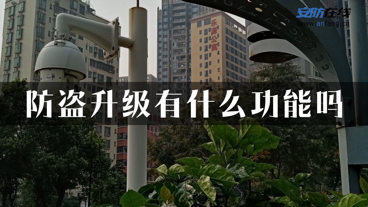 防盗升级有什么功能吗