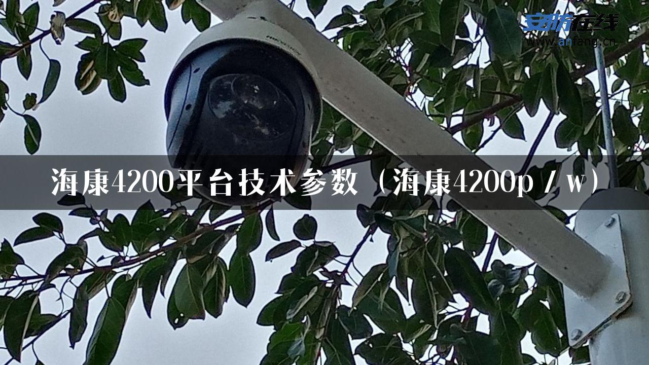 海康4200平台技术参数（海康4200p／w）