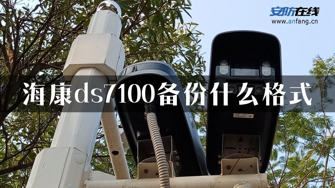 海康ds7100备份什么格式