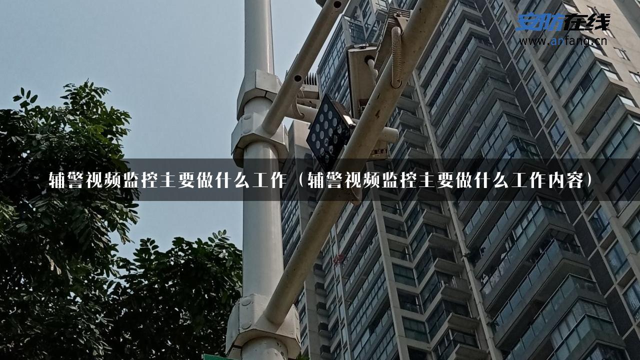 辅警视频监控主要做什么工作（辅警视频监控主要做什么工作内容）