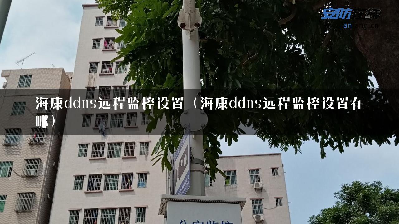 海康ddns远程监控设置（海康ddns远程监控设置在哪）