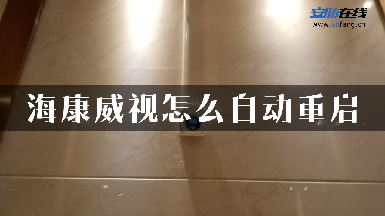 海康威视怎么自动重启