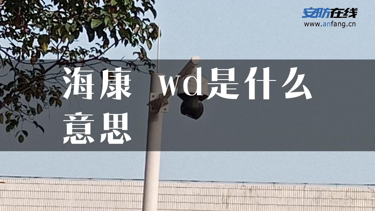 海康 wd是什么意思