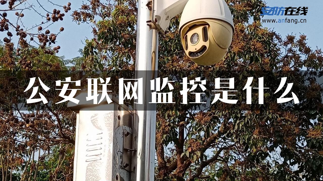 公安联网监控是什么