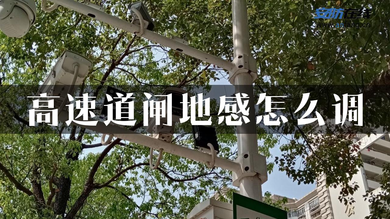 高速道闸地感怎么调