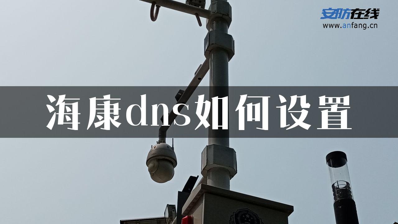 海康dns如何设置