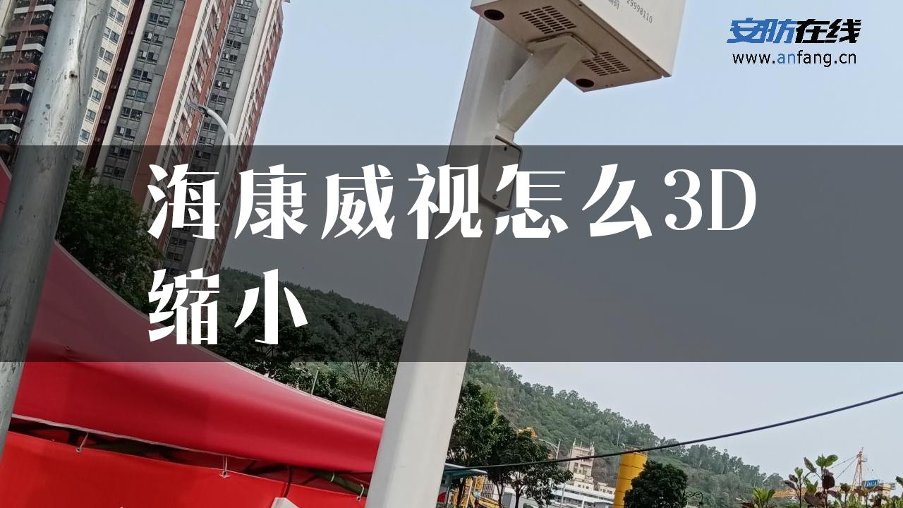 海康威视怎么3D缩小