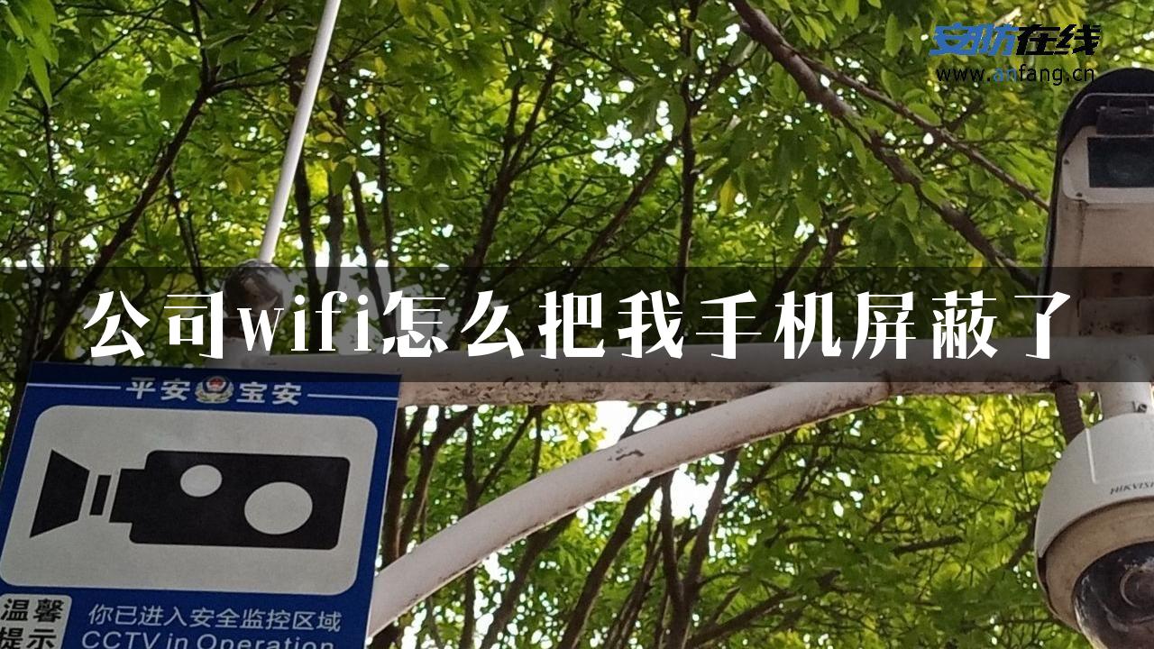 公司wifi怎么把我手机屏蔽了