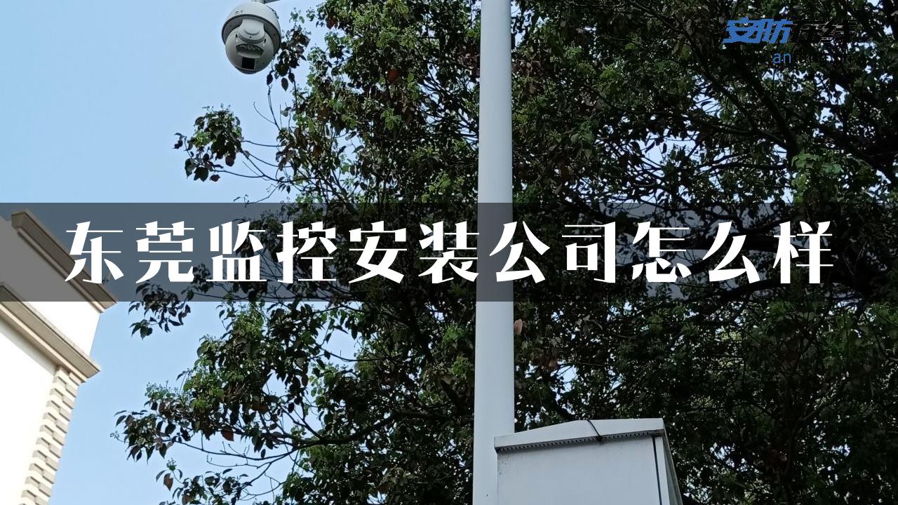 东莞监控安装公司怎么样