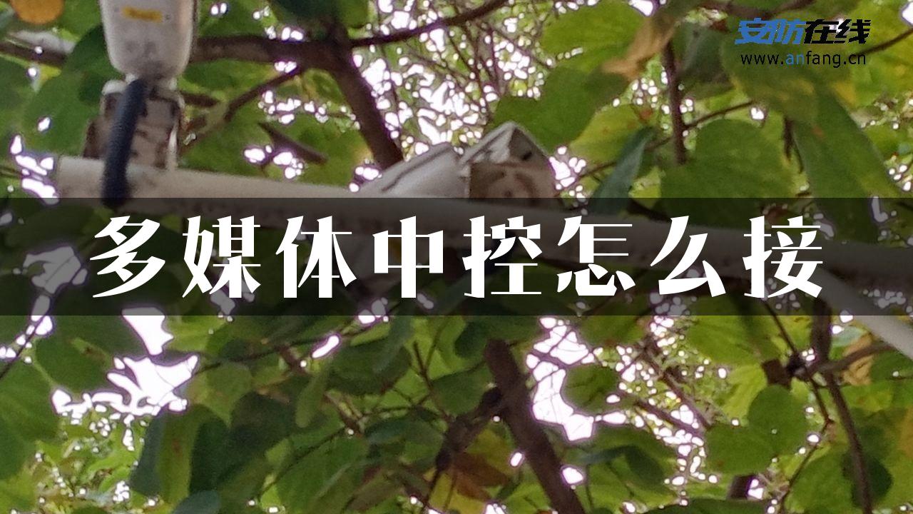 多媒体中控怎么接