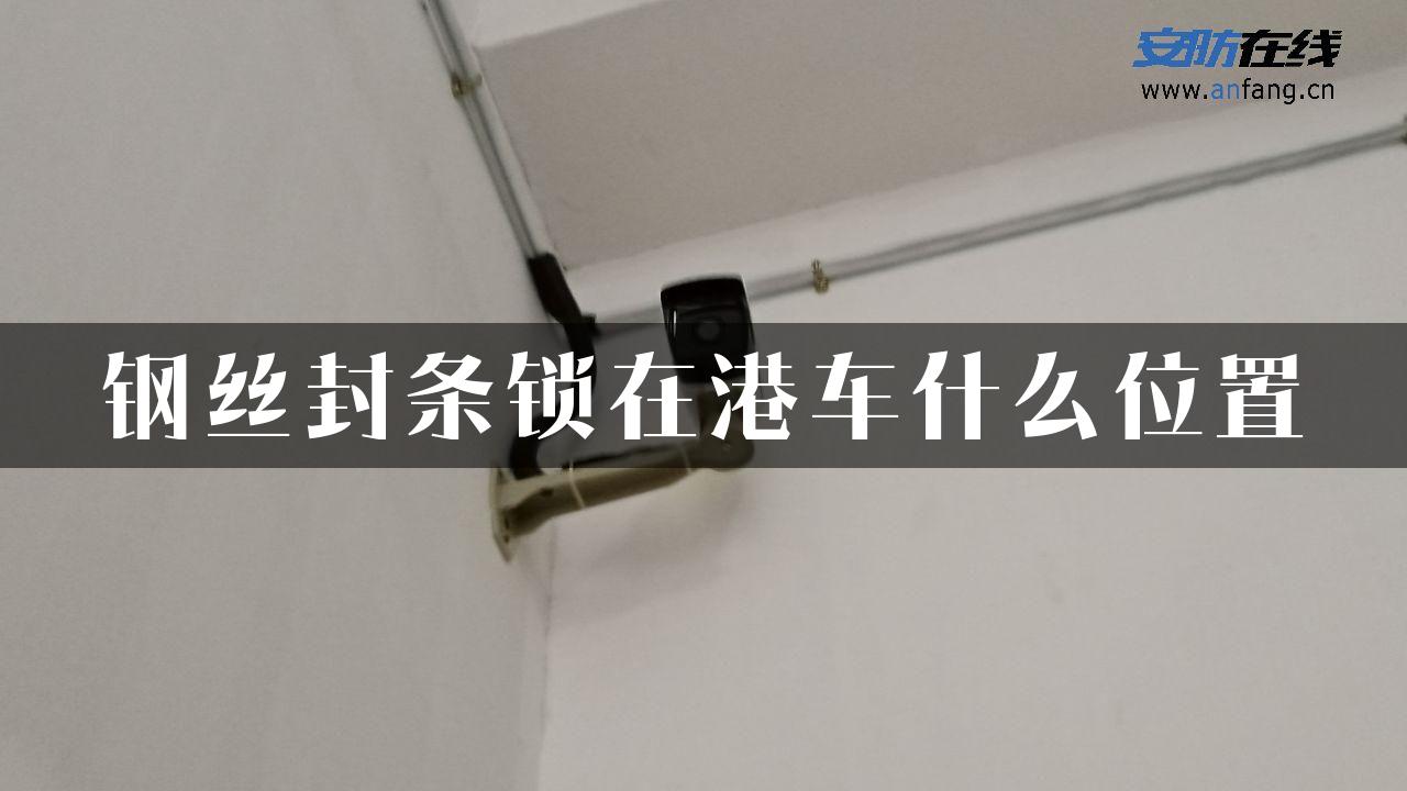 钢丝封条锁在港车什么位置