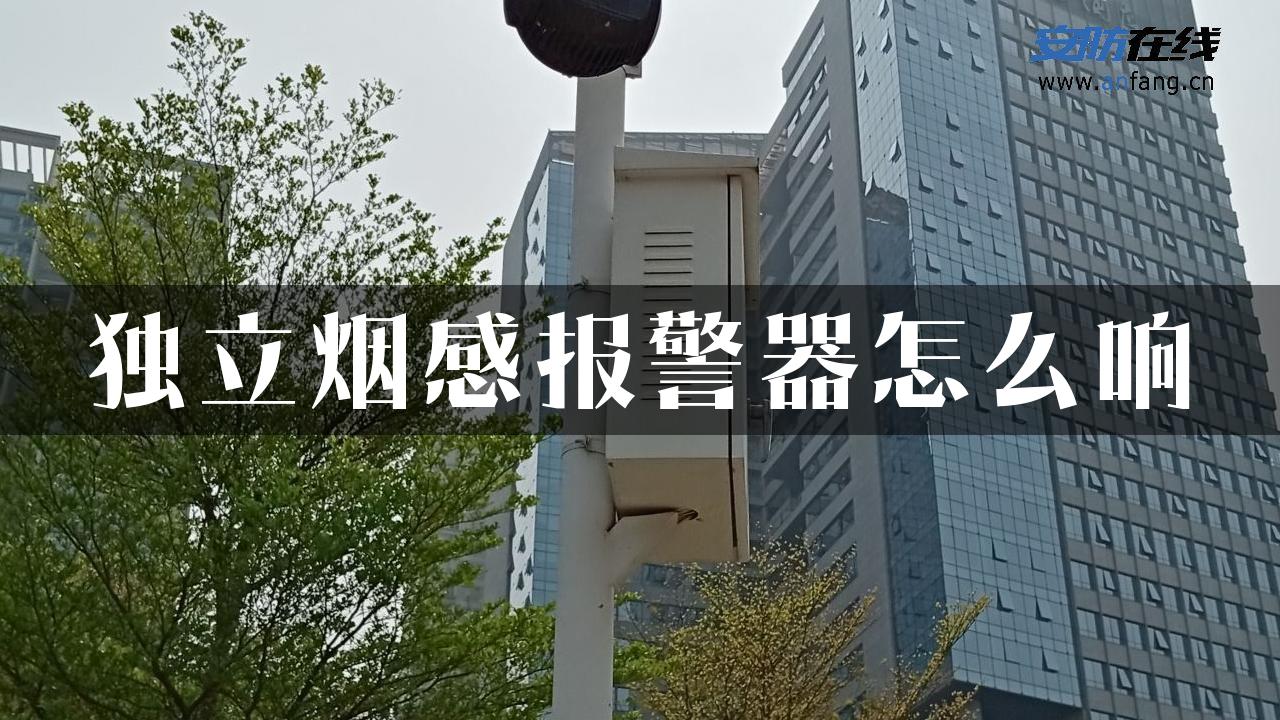 独立烟感报警器怎么响