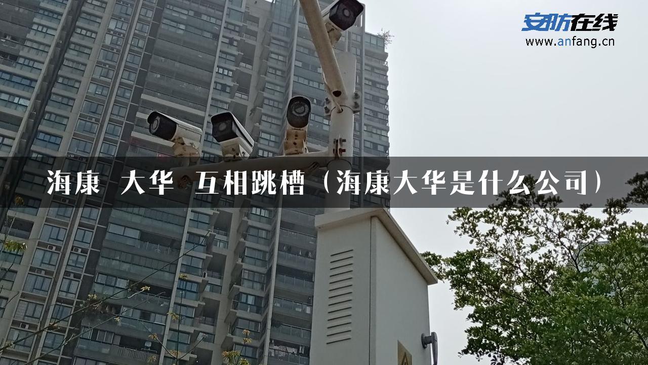 海康 大华 互相跳槽（海康大华是什么公司）