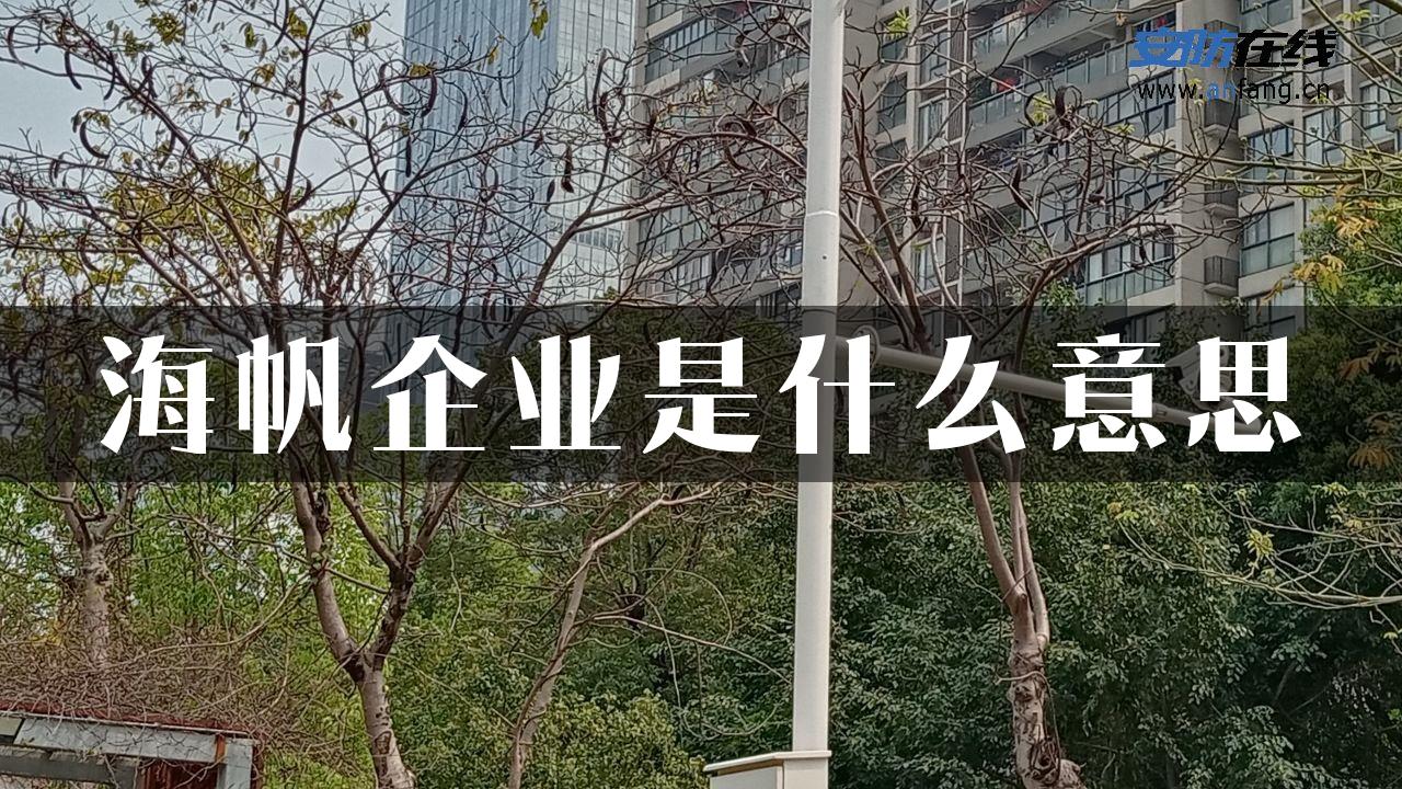 海帆企业是什么意思