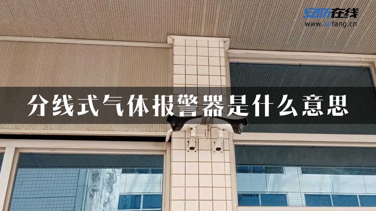 分线式气体报警器是什么意思