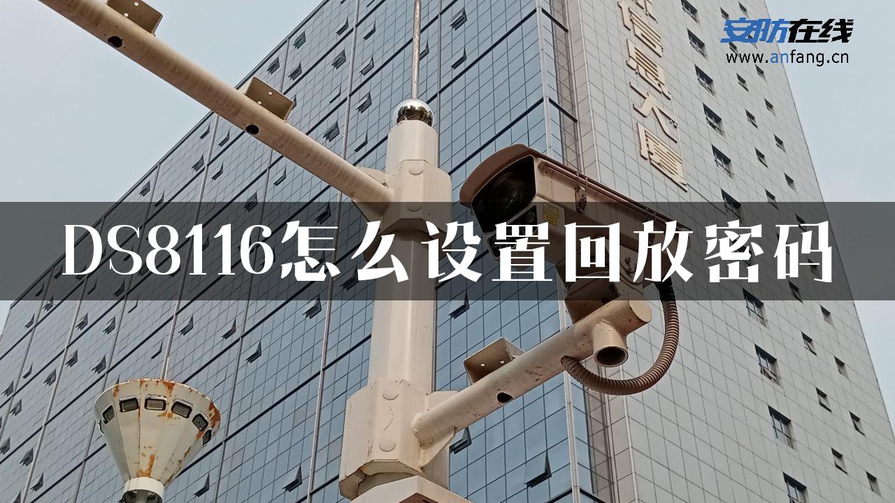 DS8116怎么设置回放密码