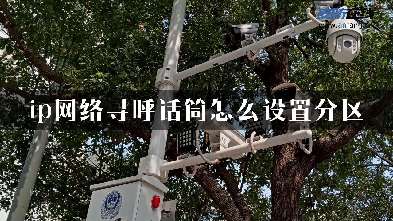 ip网络寻呼话筒怎么设置分区