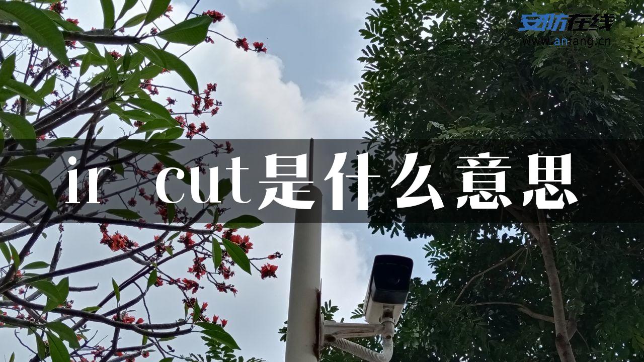 ir cut是什么意思