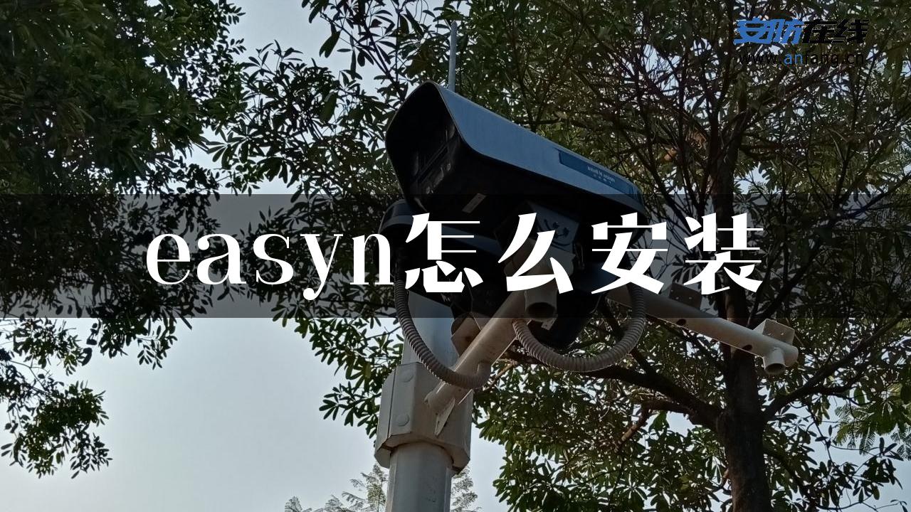 easyn怎么安装