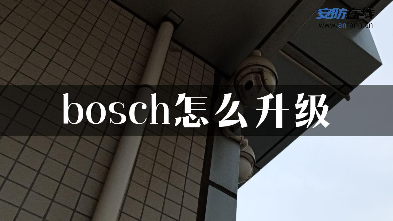 bosch怎么升级