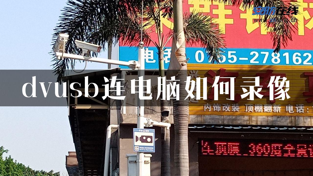 dvusb连电脑如何录像