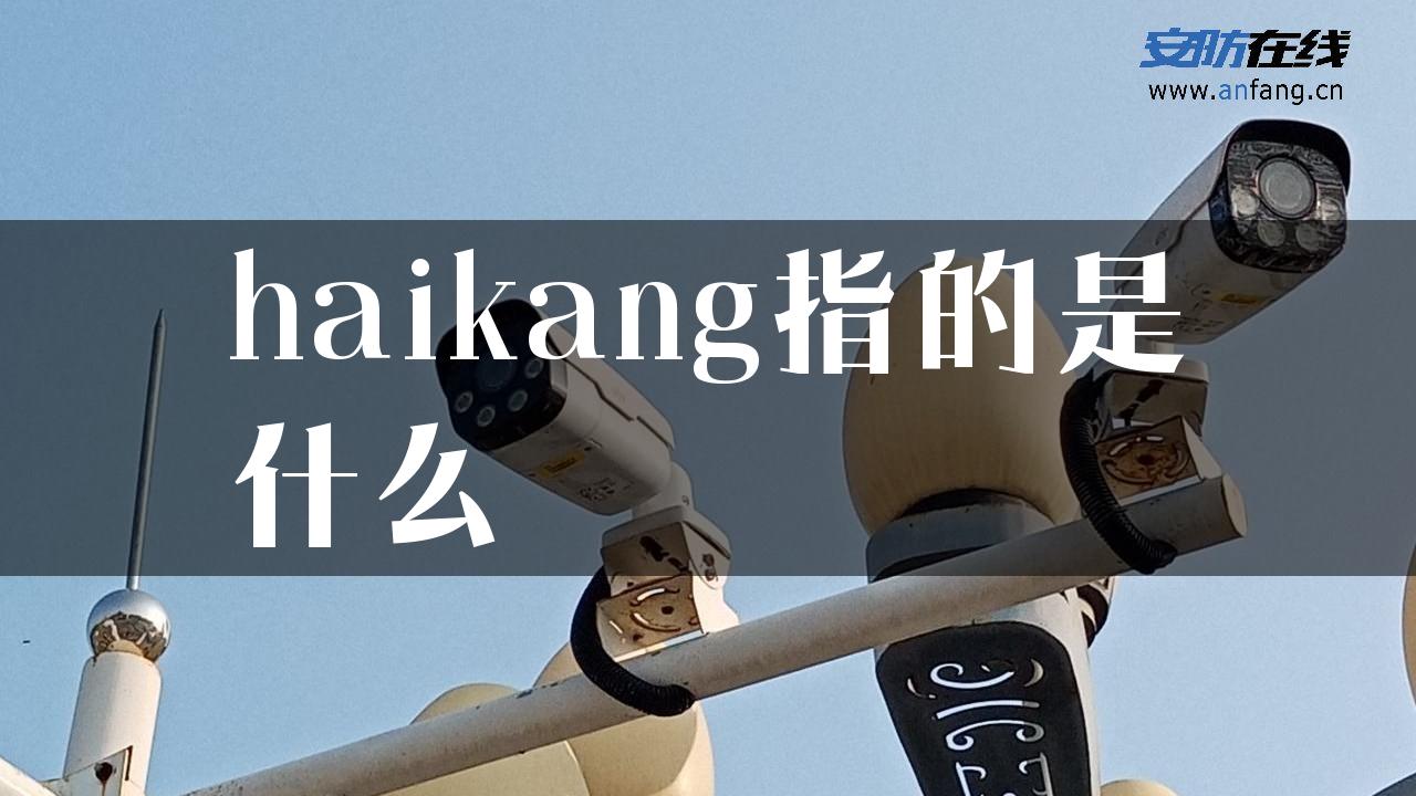 haikang指的是什么