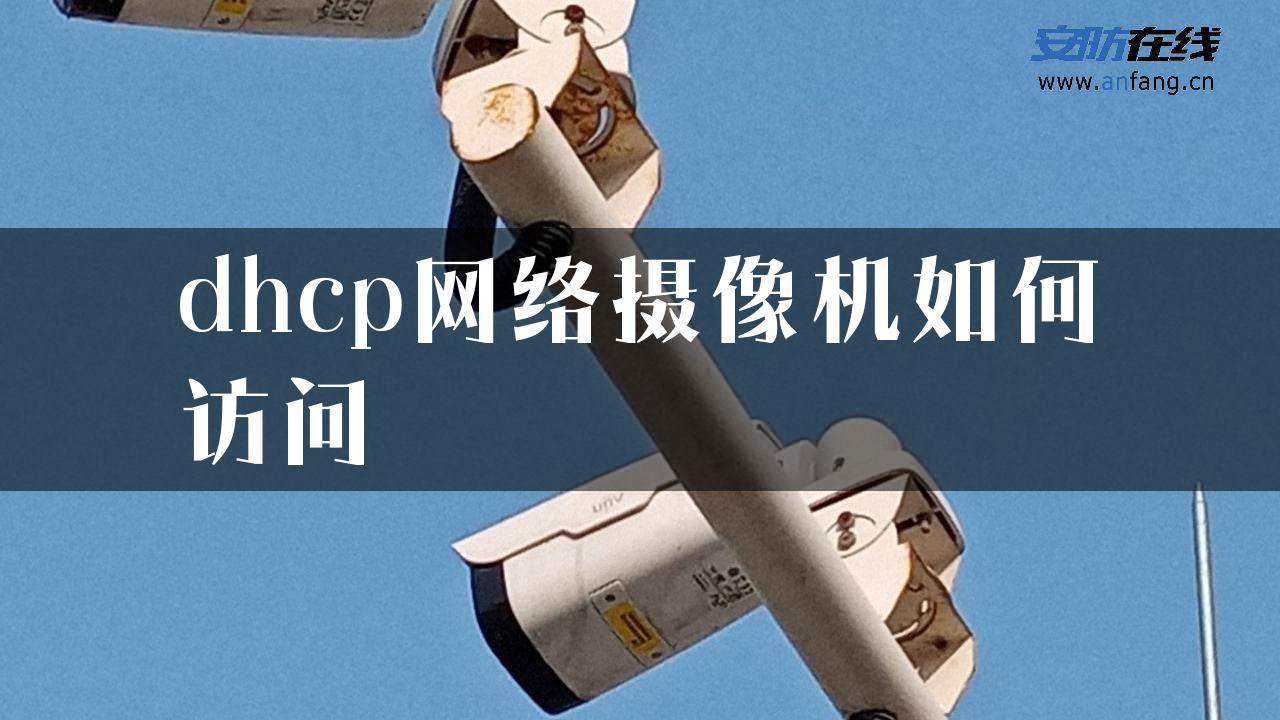 dhcp网络摄像机如何访问