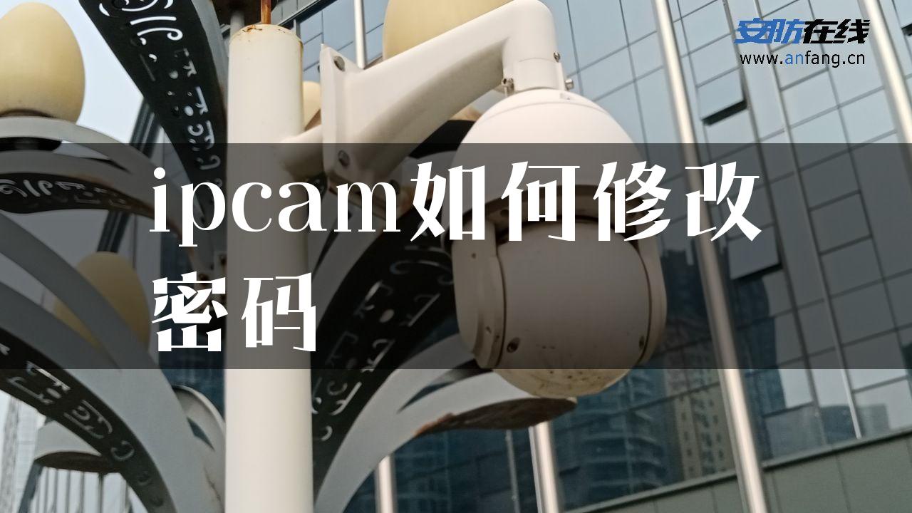 ipcam如何修改密码