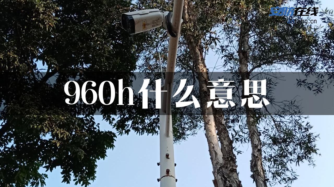 960h什么意思