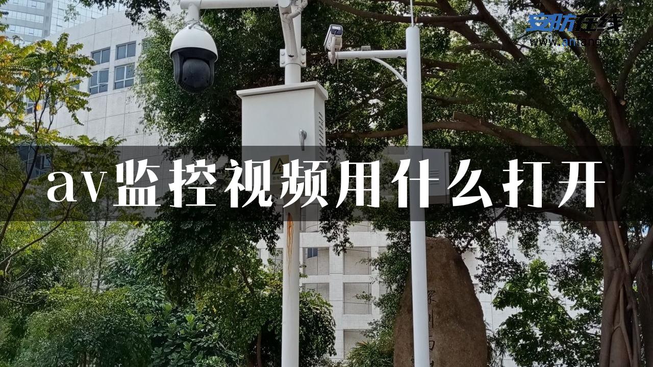 av监控视频用什么打开