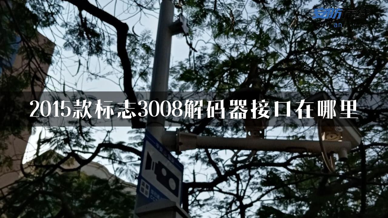 2015款标志3008解码器接口在哪里