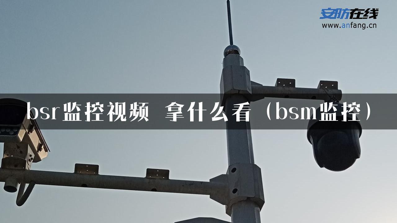 bsr监控视频 拿什么看（bsm监控）