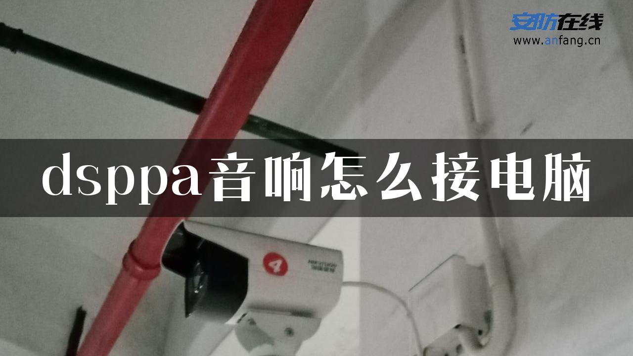 dsppa音响怎么接电脑