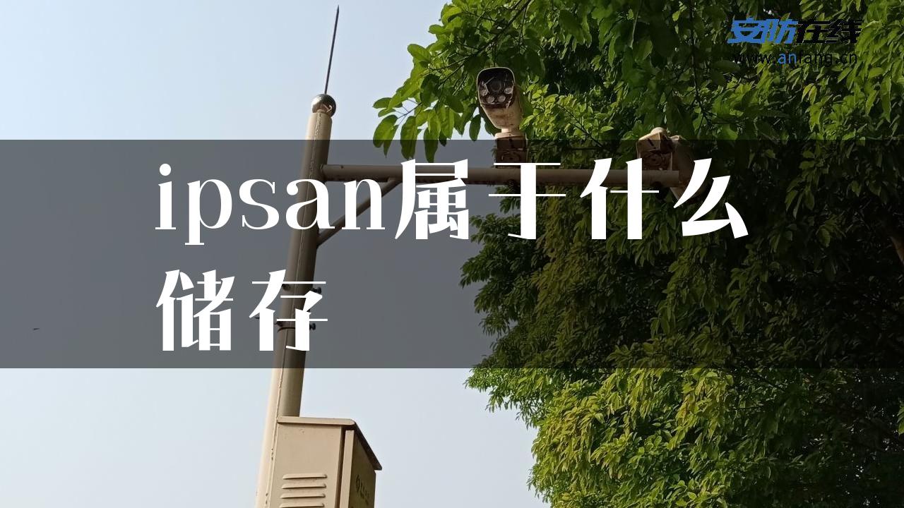 ipsan属于什么储存