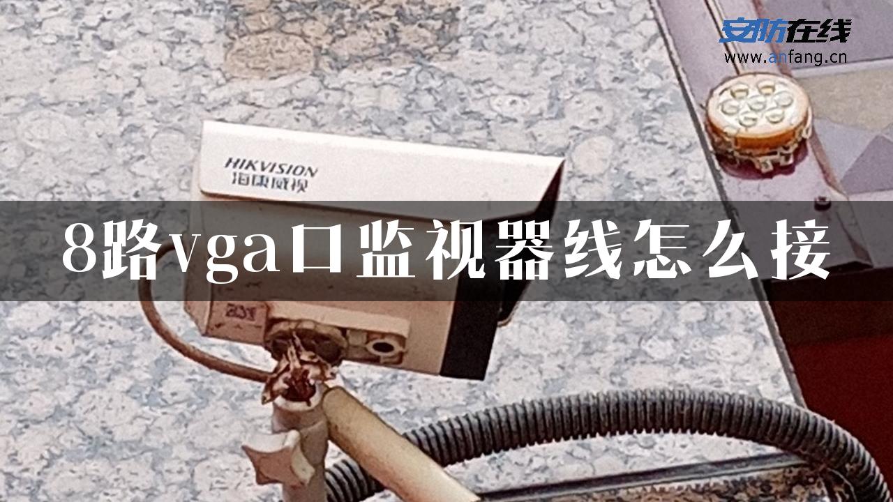 8路vga口监视器线怎么接