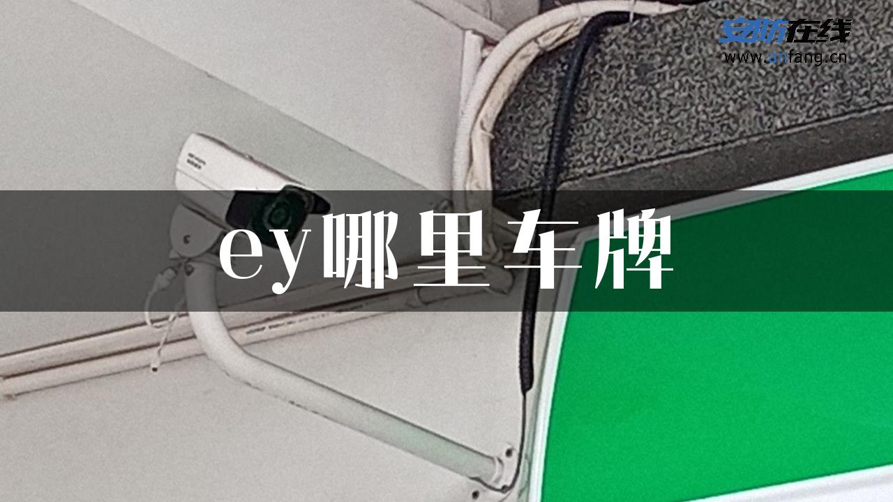 ey哪里车牌