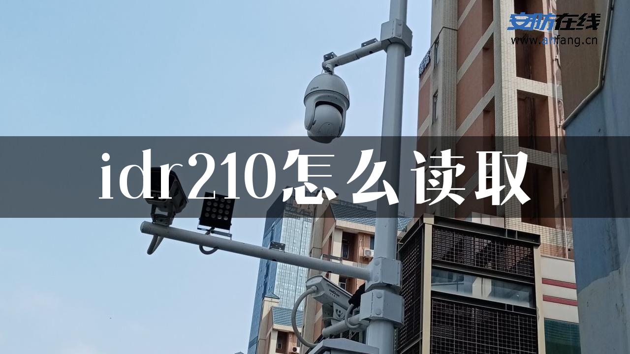 idr210怎么读取