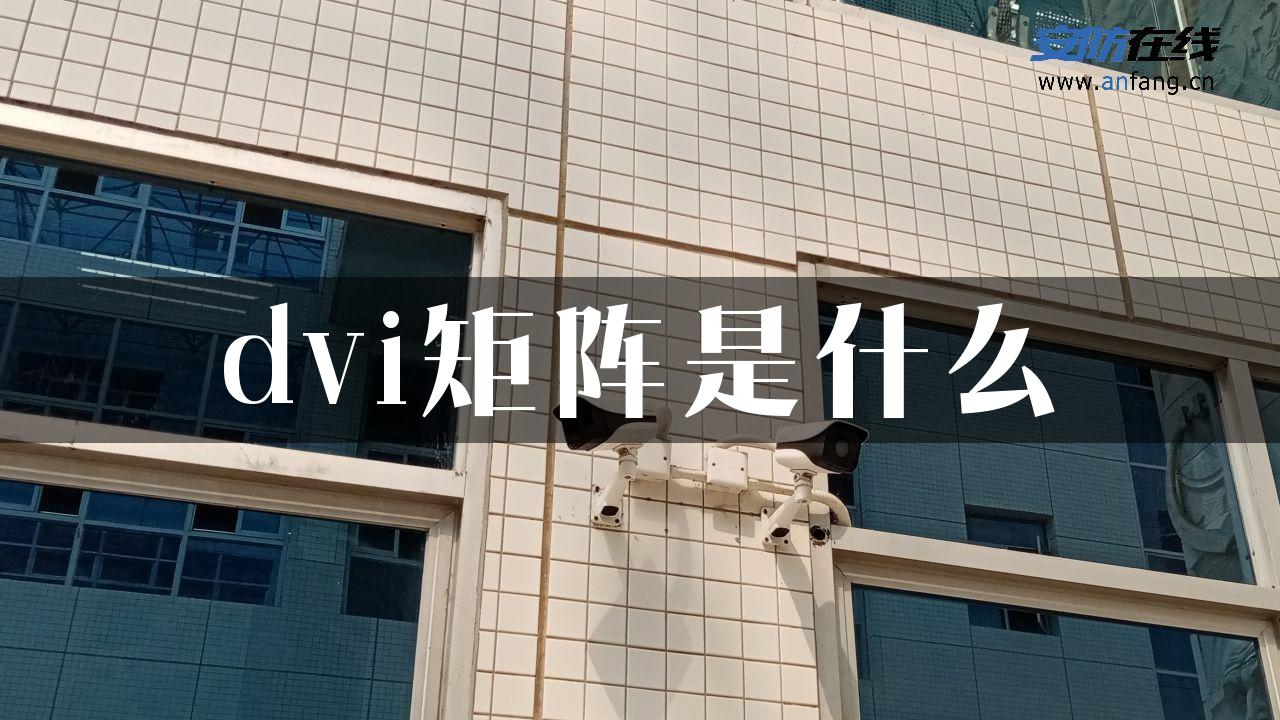 dvi矩阵是什么