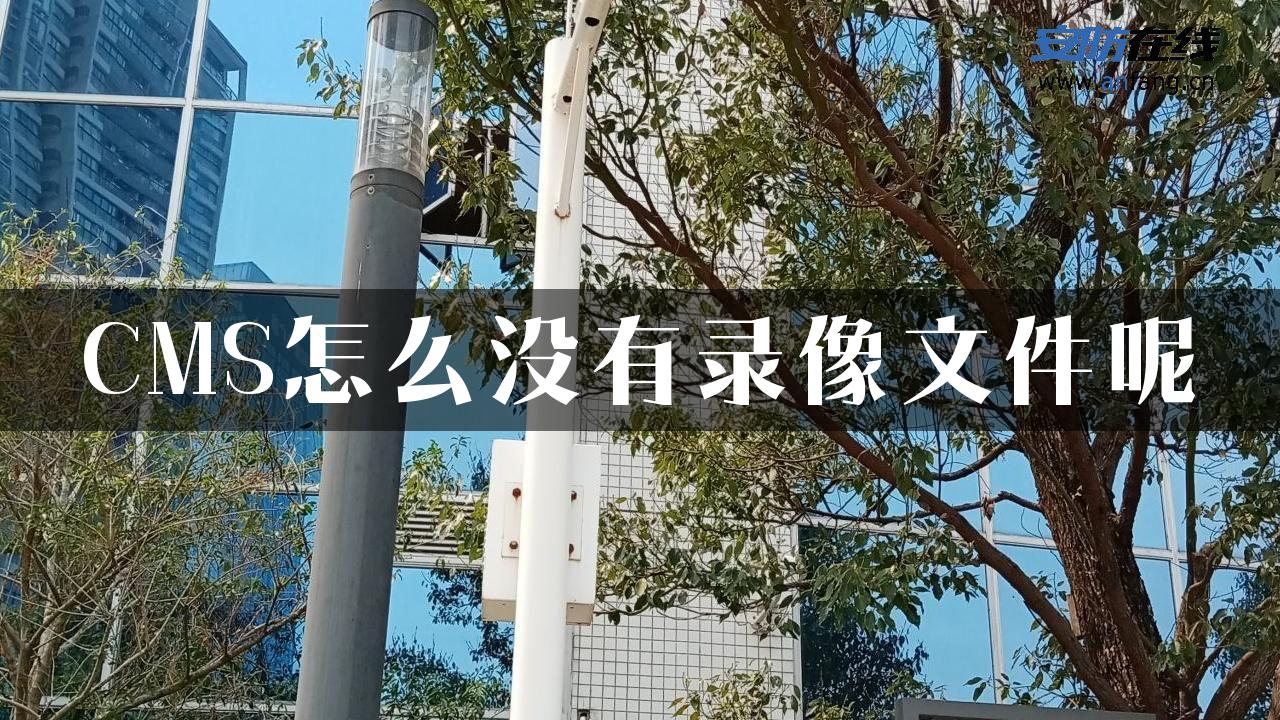 CMS怎么没有录像文件呢