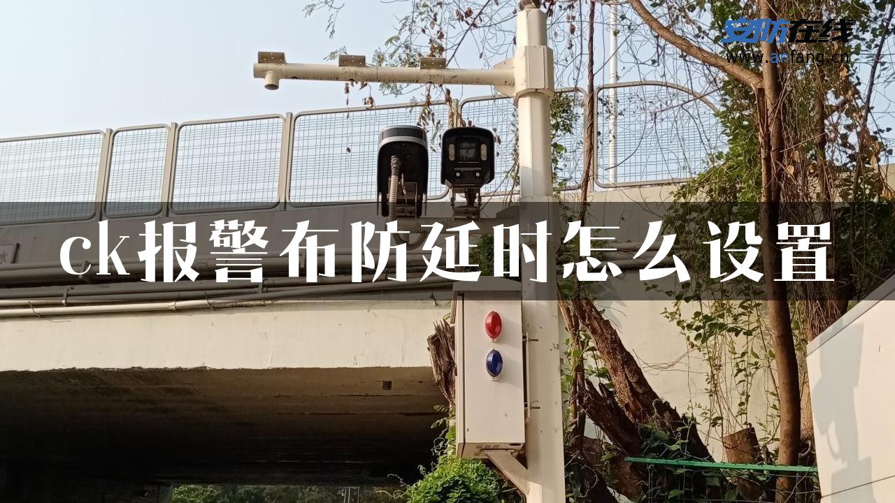 ck报警布防延时怎么设置