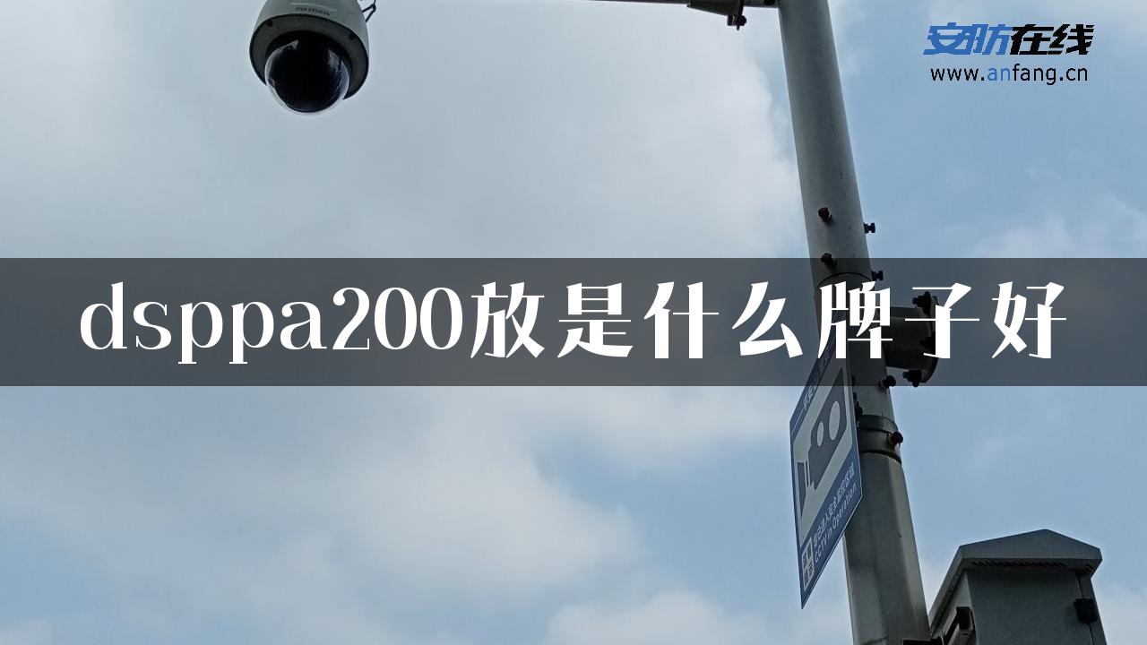 dsppa200放是什么牌子好