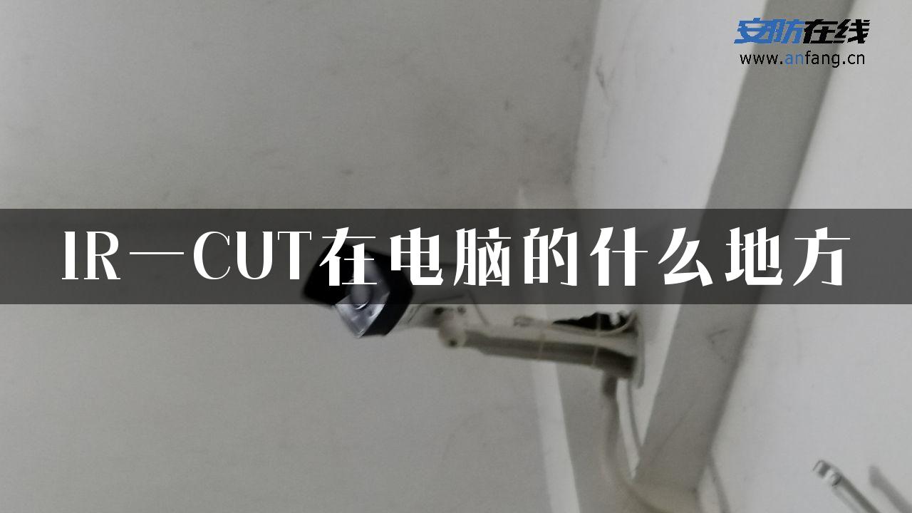 IR一CUT在电脑的什么地方