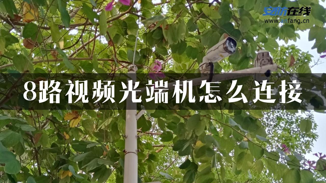 8路视频光端机怎么连接