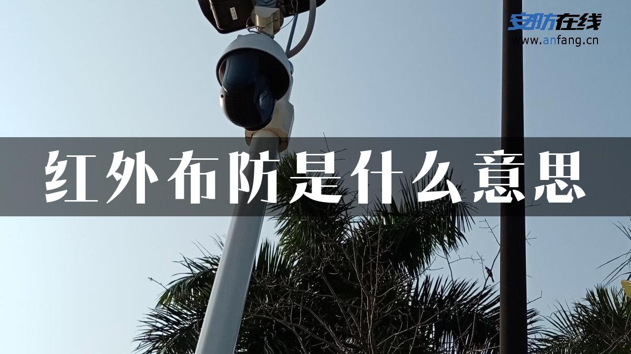 红外布防是什么意思