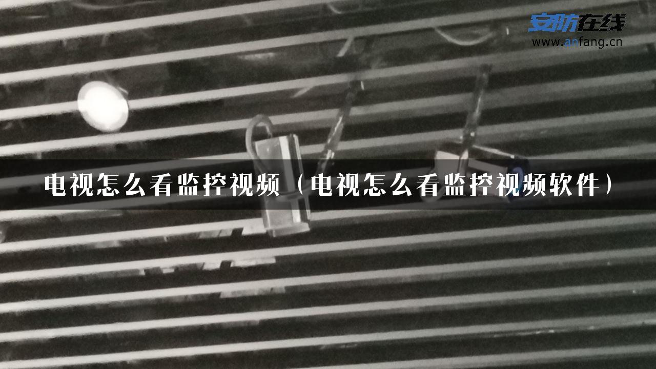 电视怎么看监控视频（电视怎么看监控视频软件）