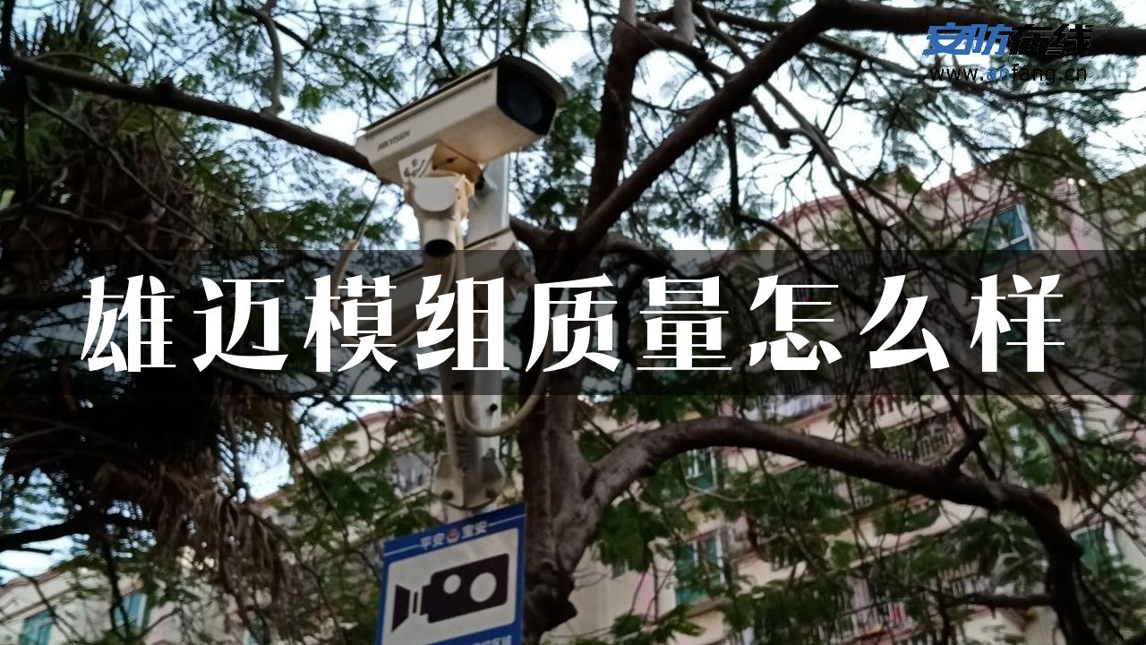 雄迈模组质量怎么样