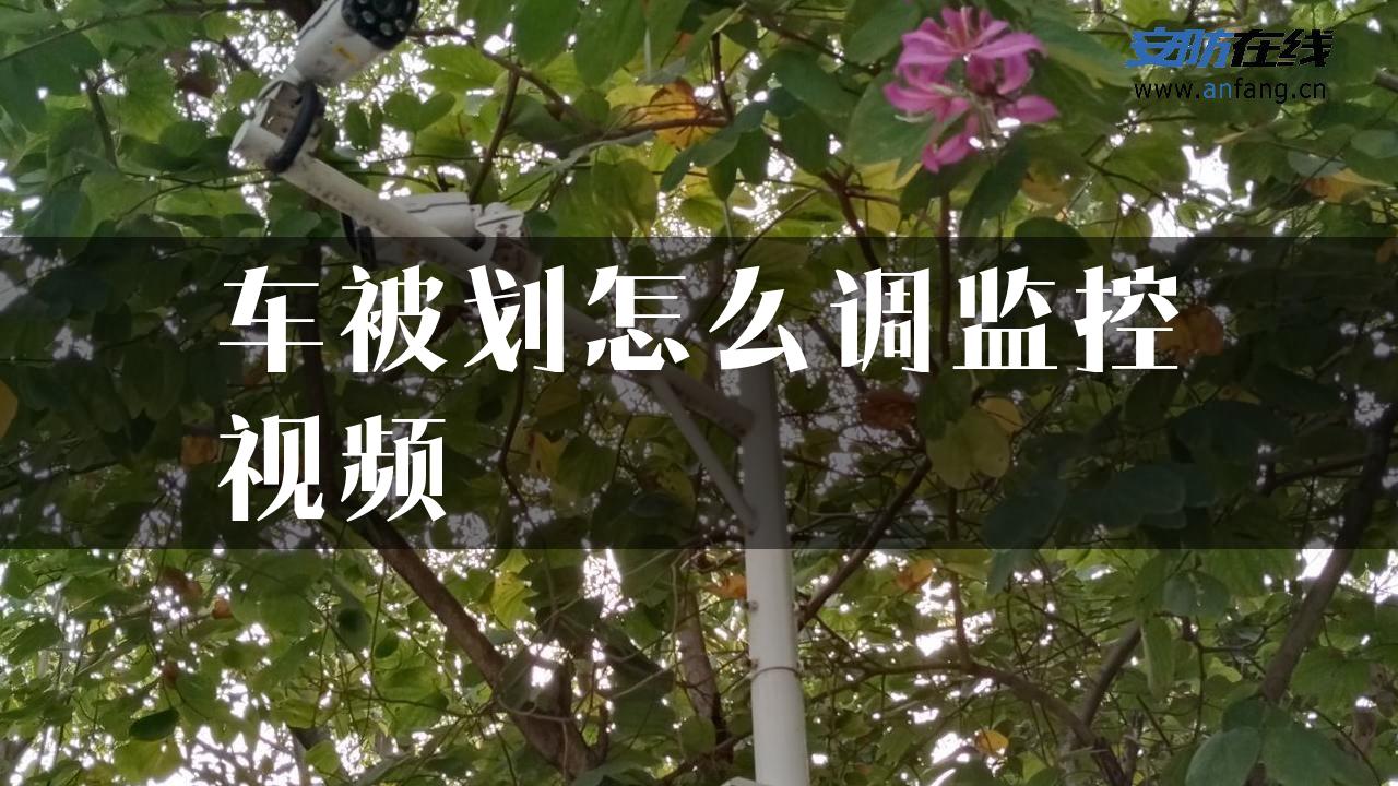 车被划怎么调监控视频